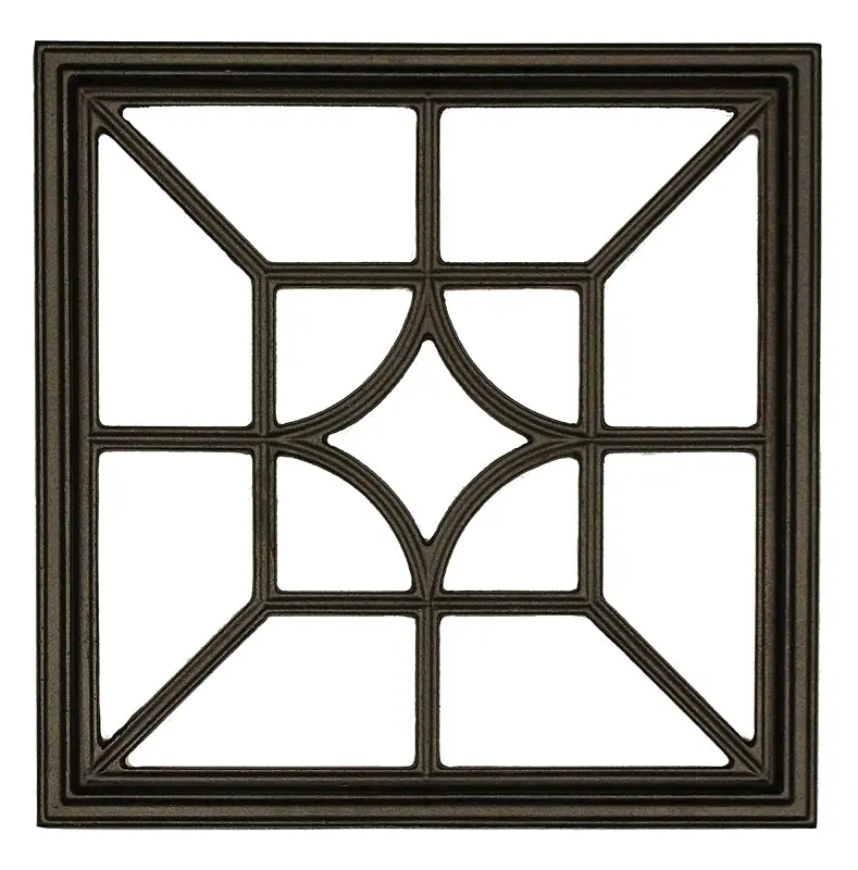 Nuvo Iron Diamond-Square Aluminum Gate Insert – Black Fence Accent, Acw54 Series 1