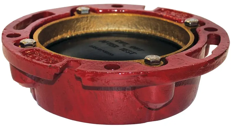 Oatey 4-Inch Cast Iron Closet Flange – Red Finish, Standard Floor Mount, Model 42256 1