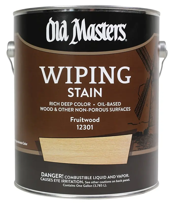 Old Masters Fruitwood Wiping Stain – 1-Gallon Liquid Interior/Exterior Wood Finish 1