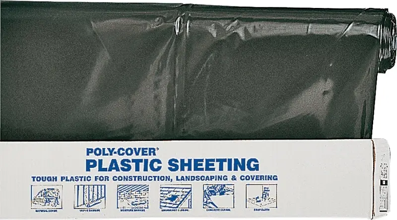 Orgill Black Polyethylene Film – 4-Mil Thickness, 100 X 40-Foot Roll For Ground Cover Or Mulching 1