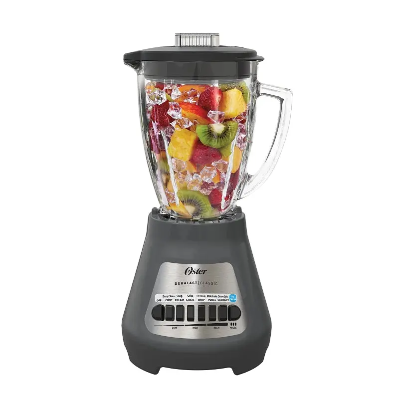 Oster Classic Blstmegg00000 700W Blender – 48-Oz Glass Jar, 8-Speed Control, Gray Housing 1
