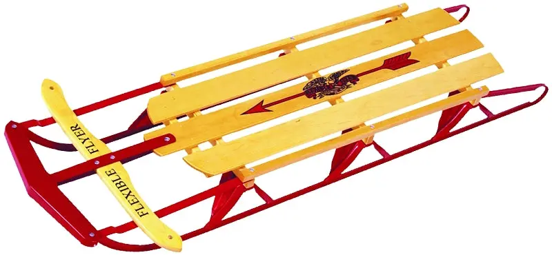 Paricon 1060 Flexible Flyer Snow Sled – Steel Construction, Youth-Sized (Ages 5+), Red 1