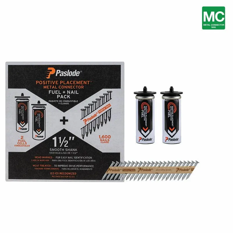 Paslode 650938 Cordless Framing Nailer Fuel And Galvanized Nail Combo Pack – 1-1/2" Smooth Shank 1