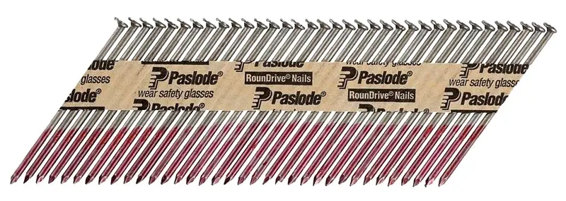 Paslode Framing Nails – 3-1/4-Inch Strip-Collated, Bright Steel, Round Head, Smooth Shank 1