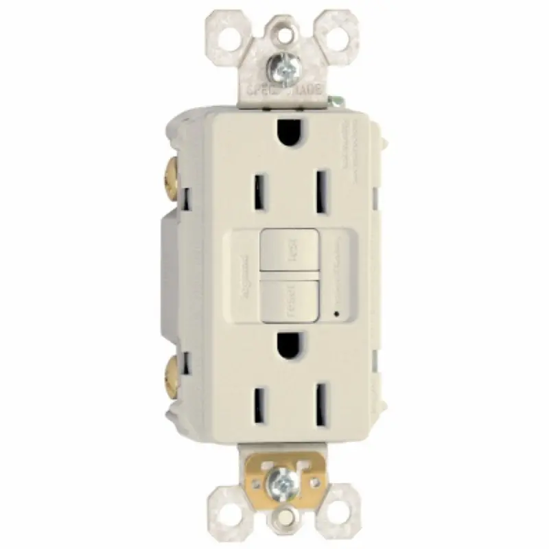 Pass & Seymour Radiant 1597La3Pkcc4 Gfci Duplex Receptacle – Light Almond Nylon, 15A/125Vac, 3-Wire 1