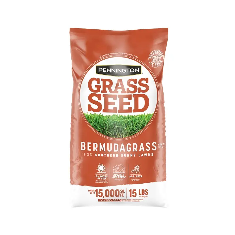 Pennington Bermuda Grass Seed – 15-Pound Bag For Warm-Climate Lawns (100523123) 1