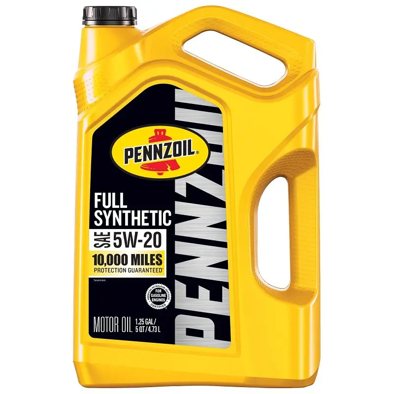 Pennzoil Platinum Full Synthetic Motor Oil – 5W-20, 5-Quart Bottle, High-Mileage Ready 1
