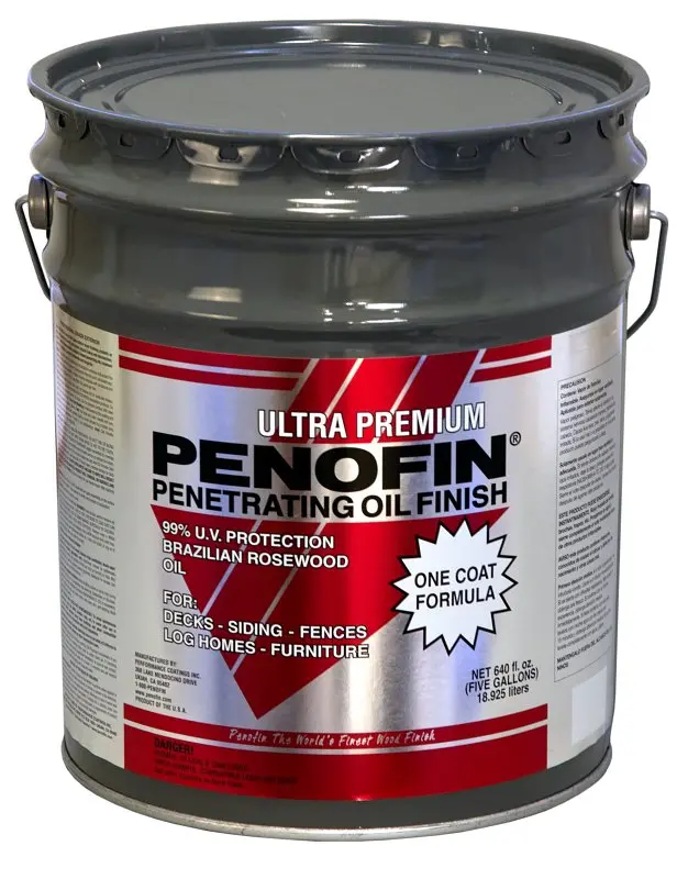 Penofin Blue Label F3Mmb5G Brown Wood Stain – 5-Gallon Liquid Can, Premium Oil-Based Finish 1