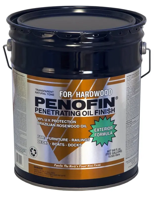 Penofin F5Xhw5G Natural Transparent Wood Stain – 5-Gallon Liquid Formula For Exterior Surfaces 1