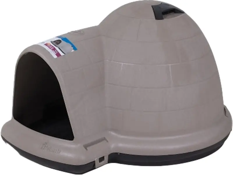 Petmate Indigo 25946 Outdoor Dog House – Plastic Construction, Black/Taupe, 43.8-Inch Length 1