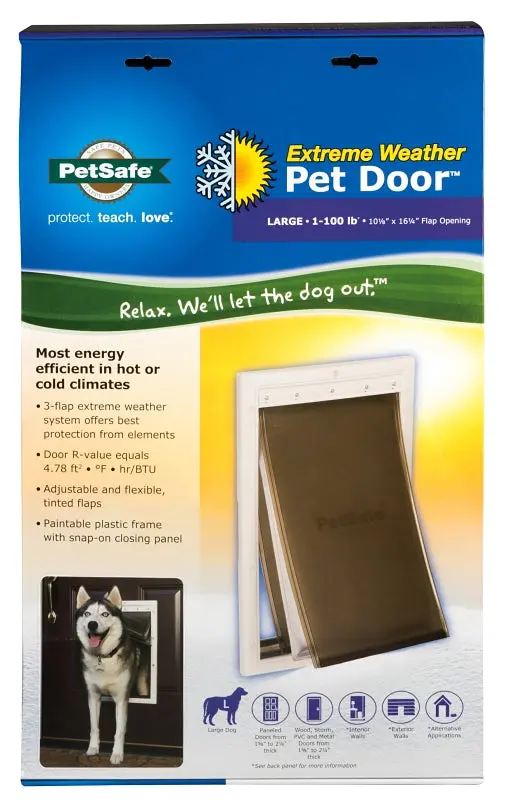 Petsafe Ppa00-10986 White Pet Door – Insulated, Weather-Resistant Entry System 1