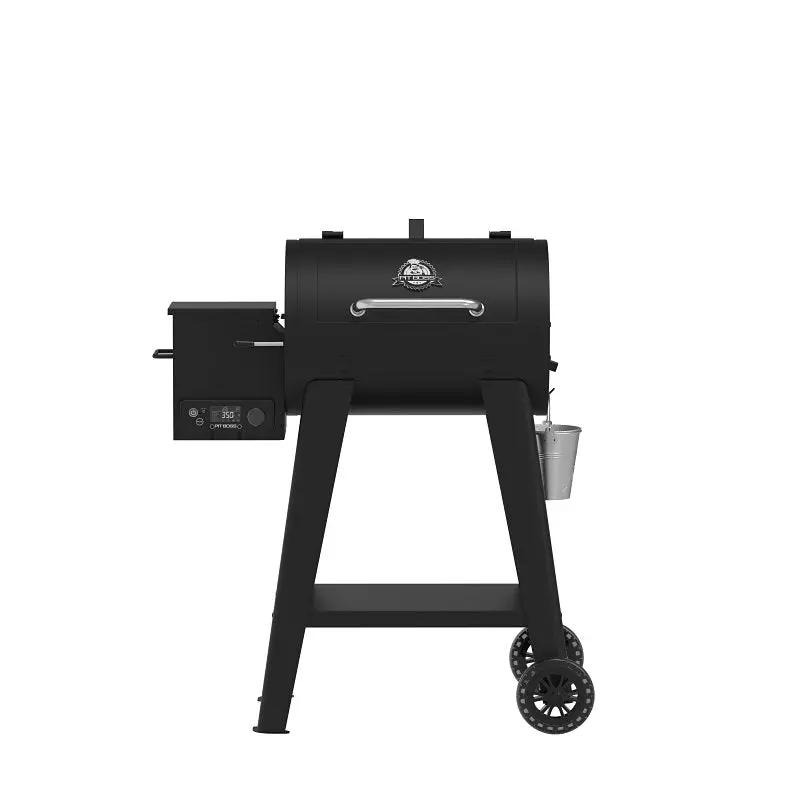 Pit Boss 11086 Wood Pellet Grill – 500 Sq In Primary Cooking Area, Matte Black Finish 1