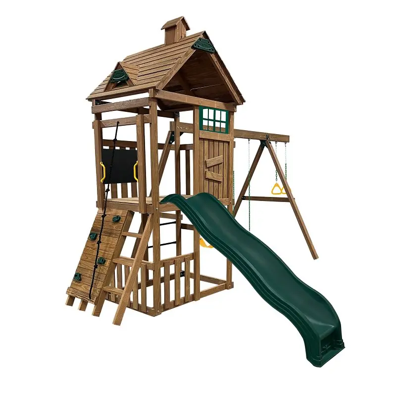 Playstar Denali Freedom Fort Kt 8170 Wooden Play Deck – Modular Outdoor Play Structure 1