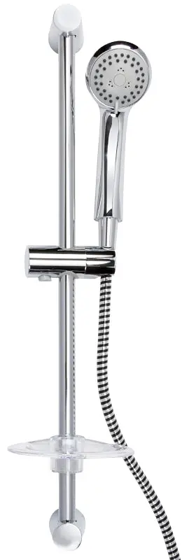 Plumb Pak K760Cp Handheld Shower Kit – 3-Function Slide Bar System, 1.8 Gpm, 60" Hose, Chrome 1