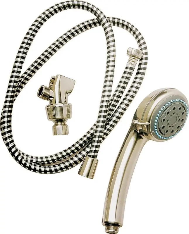Plumb Pak Pp828-52 Polished Chrome Handheld Showerhead – 2 Gpm, 5-Spray Settings, Adjustable Mount 1