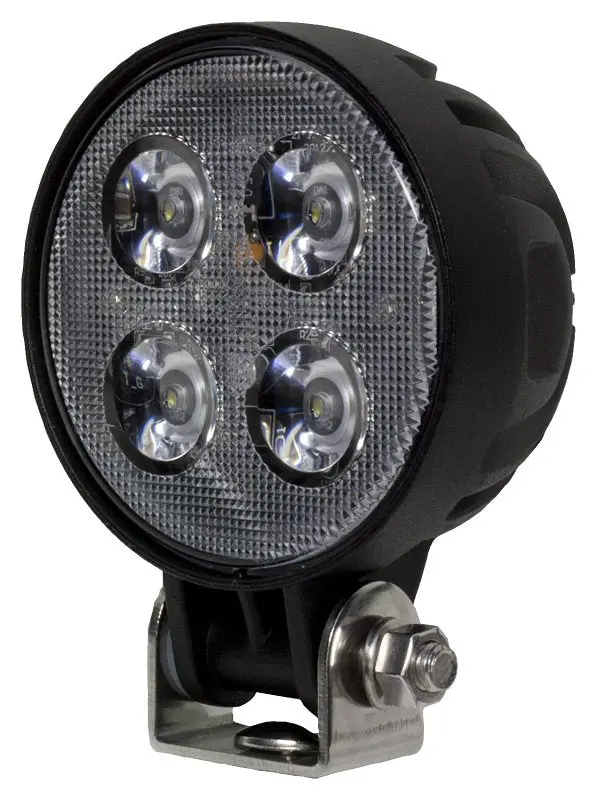 Pm V912-Mv Led Round Work Light – 4-Lamp Array, 900 Lumens, 6500K Cool White, 12/24V Dc, Low-Power Draw (0.61–1.11A), Black Housing 1