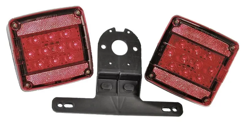 Pm V941 Led Indicator Light Kit – Red Lens, 12V Compatible, Compact Mounting Base 1
