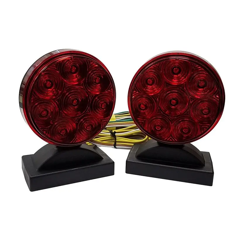 Pm V955 Led Tow Light – Red Lens, Red Housing, Trailer Safety Indicator 1