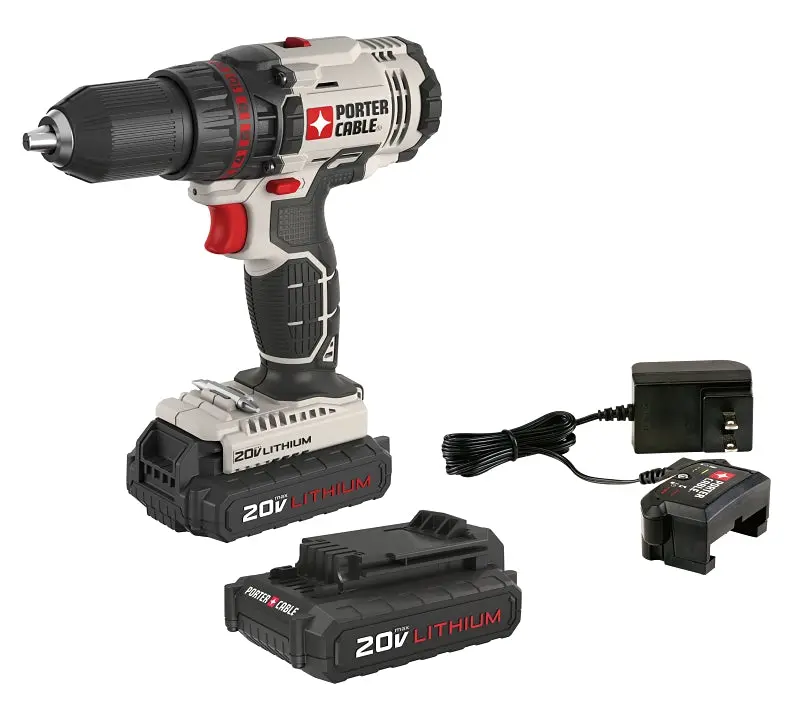 Porter-Cable 20V Max Drill/Driver Kit — 1/2-Inch Keyless Chuck, Battery Included 1