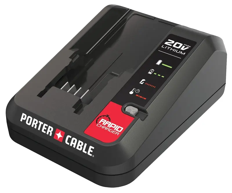 Porter-Cable Pcc692L 20V Max Dual-Voltage Battery Charger – Supports 1.5–2 Ah Batteries, 40-Minute Charge 1