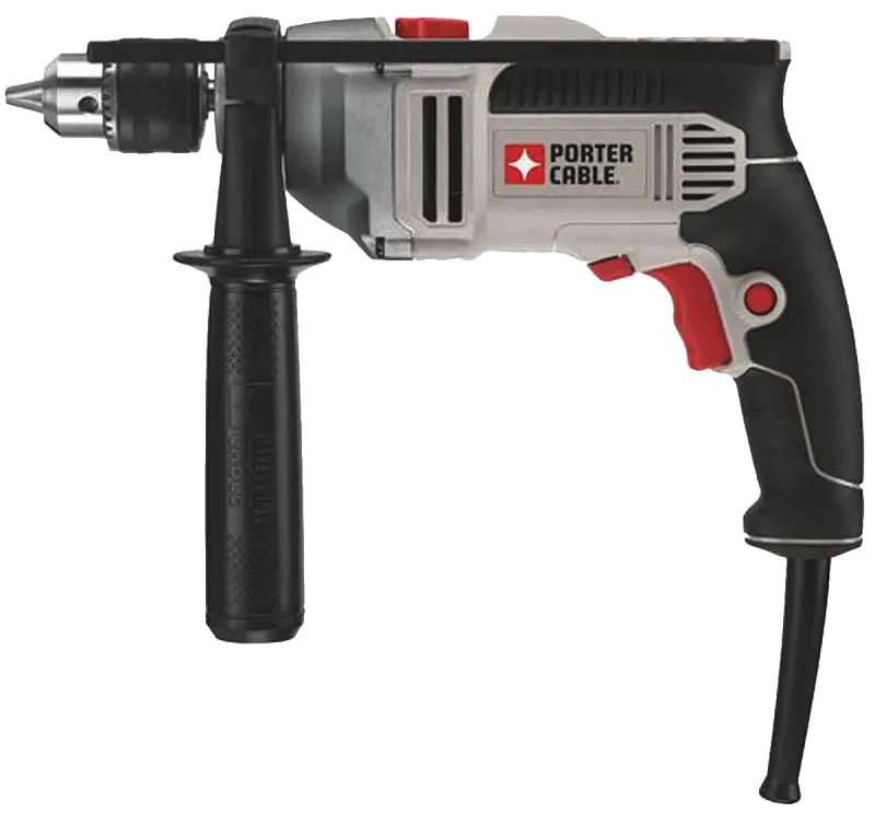 Porter-Cable Pce141 Hammer Drill – 7 Amp, 1/2-Inch Keyed Chuck, 52,700 Bpm, 0–3100 Rpm 1