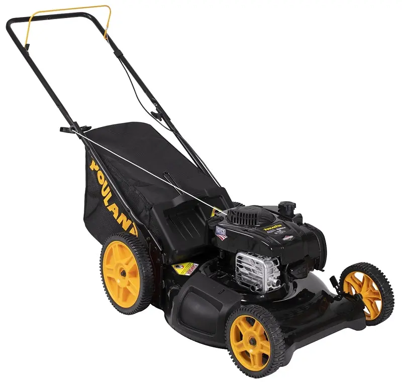 Poulan Pro 21-Inch Gas Push Lawn Mower – 150Cc Engine, Single-Blade Cutting System 1