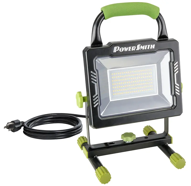 Powersmith High-Lumen Led Work Light – 10,000 Lumens, 5000K Daylight, 120V Portable Lamp 1