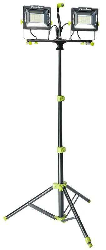Powersmith Pwld200T Dual-Head Led Work Light – 20,000 Lumens, 120V, 170W, Includes Adjustable Tripod Stand 1