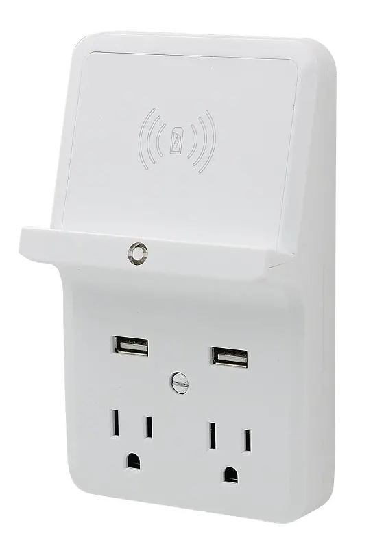 Powerzone Orpbuwc01 Dual Usb + Dual Outlet Tap – 2.5A, White 1