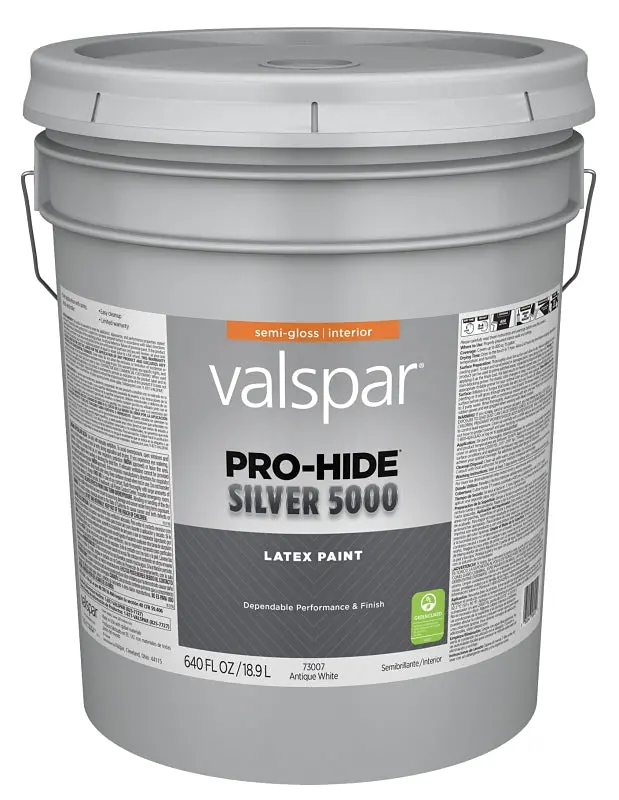 Pro-Hide Silver 5000 Semi-Gloss Interior Paint – Antique White Finish In 5-Gallon Plastic Pail 1