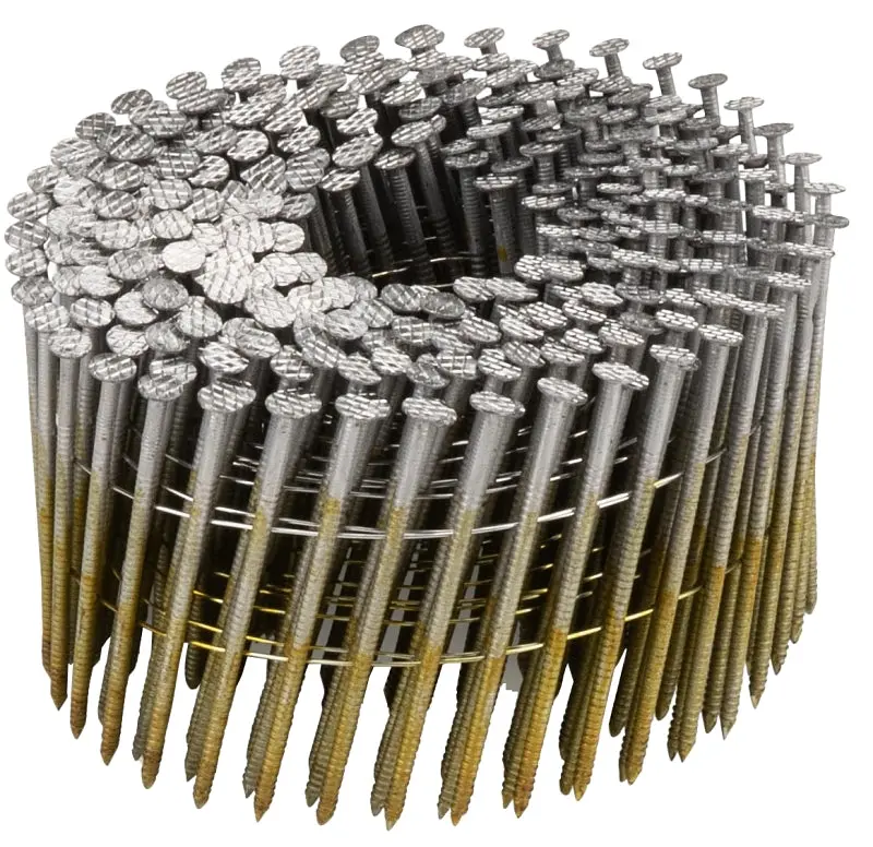 Profit 0640151 Stainless Steel Collated Framing Nails – 2.5" Length, 304 Grade, Ring Shank, Round Head 1