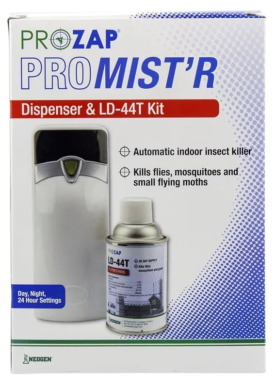 Prozap Pro-Mist'R Ii Ct89500-Kit – Programmable Metered Insecticide Dispenser With Ld-44T Refill (30-Day Coverage, 6,000 Cu Ft) 1
