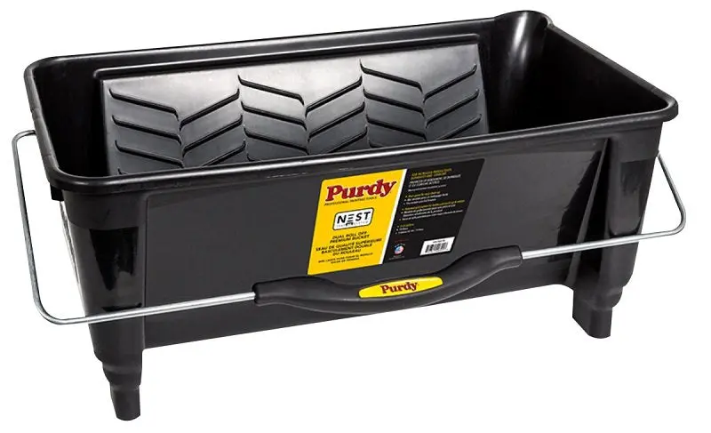 Purdy Nest 140796018 Dual Roll-Off Paint Bucket – 5-Gallon Polypropylene, Ergonomic Black Handle 1