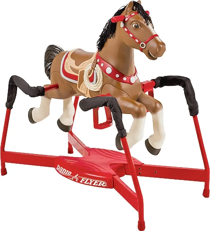 Radio Flyer 381 Classic Riding Horse Toy – Durable Plastic, Ride-On Design For Toddlers 1