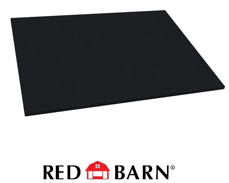 Red Barn All-Purpose Rubber Mat – 4 Ft × 3 Ft × 1/2 In Thick, Heavy-Duty Black Floor Protector 1
