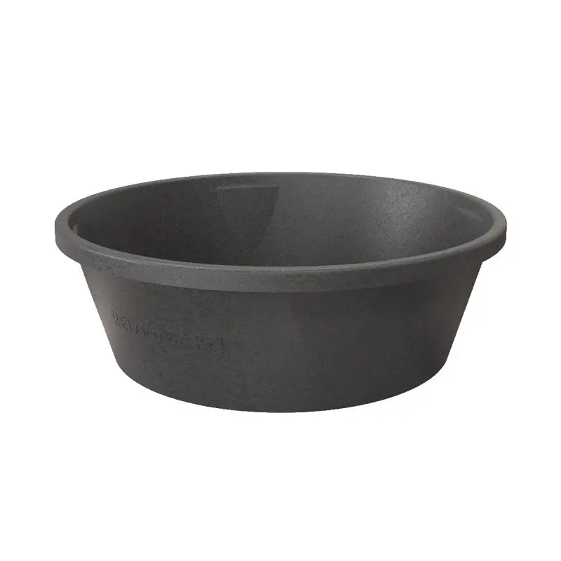 Red Barn Flexible Rubber Feed Pan – 15-Gallon Capacity, Durable Black Design 1