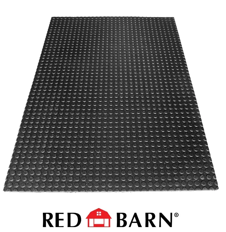Red Barn Heavy-Duty Rubber Stall Mat – 4 Ft × 6 Ft Interlocking Equine Flooring 1