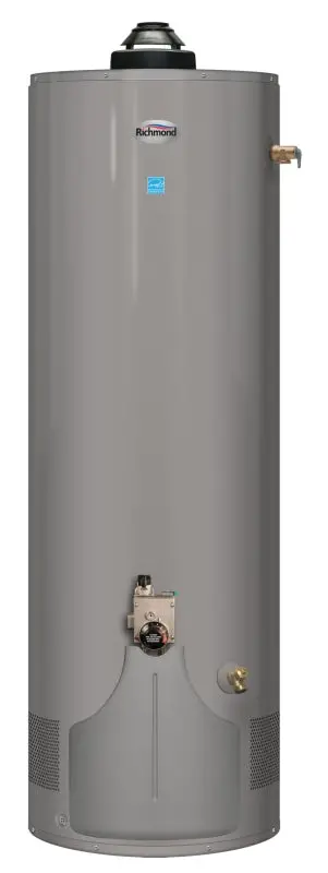 Richmond 12G50-38E2Fn5 Natural Gas Water Heater – 50-Gallon Tank, 38,000 Btu/Hr, 0.68 Ef 1