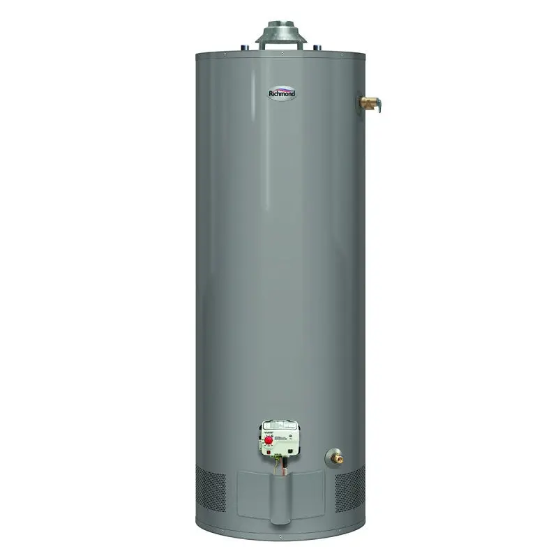 Richmond Essential Gas Water Heater – 40-Gallon Lp Tank, 32,000 Btu/Hr, 67 Gph Recovery Rate 1