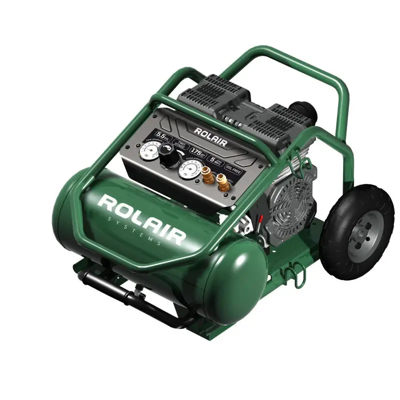 Rolair 2 Hp Wheeled Electric Air Compressor – 5-Gallon Compact Cart Model 1
