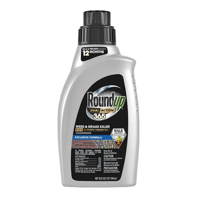 Roundup Concentrated Weed & Grass Killer – 32 Oz Liquid Herbicide For Broad-Spectrum Control 1