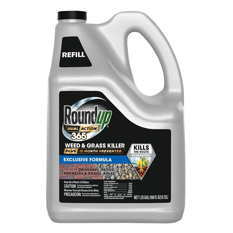 Roundup Weed & Grass Killer Concentrate – Liquid Formula, 1.25-Gallon Bottle 1