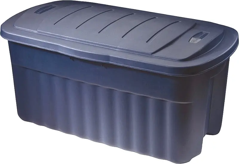 Rubbermaid Rmrt400001 Dark Indigo Storage Bin – 36.9" L × 21.3" W × 18.3" H, Durable Polyethylene 1