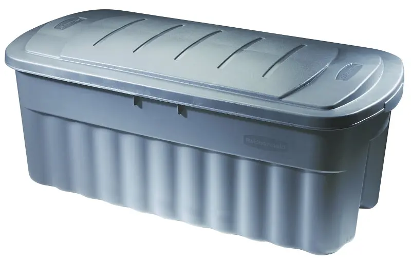 Rubbermaid Roughneck Rmrt500000 Blue Storage Box – 42.7×21.4×18 Inch Jumbo Polyethylene Container 1