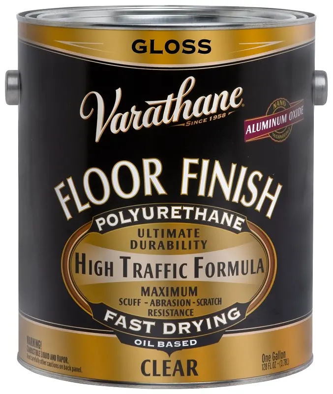 Rust-Oleum 214550 Premium Gloss Floor Paint – 1-Gallon Can Of Durable, High-Sheen Protective Coating 1