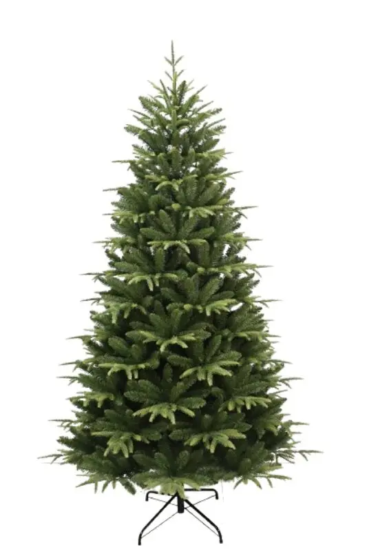 Santas Forest 7-Foot Cascade Noble Fir Artificial Christmas Tree – Realistic Branching, Pre-Lit Option Available 1