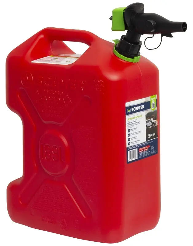Scepter Fscrvg5 Heavy-Duty 5-Gallon Gas Can – Hdpe Construction, Red Safety Color 1