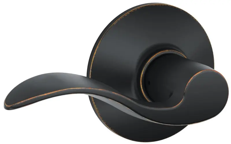 Schlage Accent F10Acc716 Aged Bronze Passage Lever – Residential Mechanical Lock, Grade 2 1