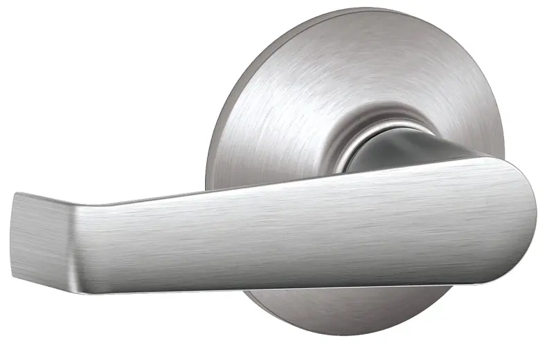 Schlage Elan Passage Lever – Satin Chrome Mechanical Entry, Grade 2 Residential Hardware 1