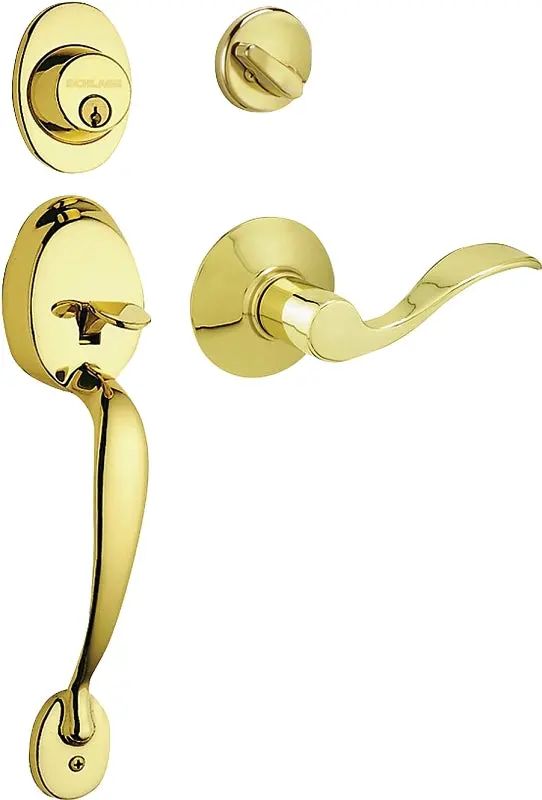 Schlage F60V Plymouth Lever Lockset – Mechanical Combination Entry System With Wave-Style Handle 1